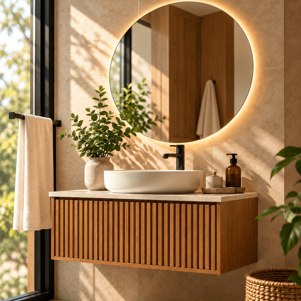 Mueble de lavamanos flotante Bogotá